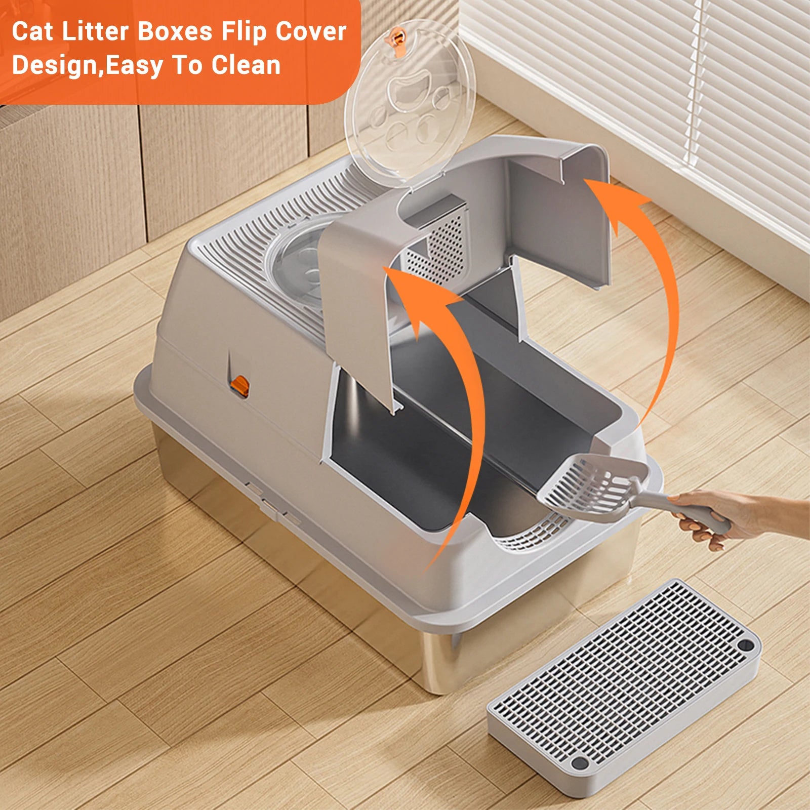Stainless Steel Litter Box w