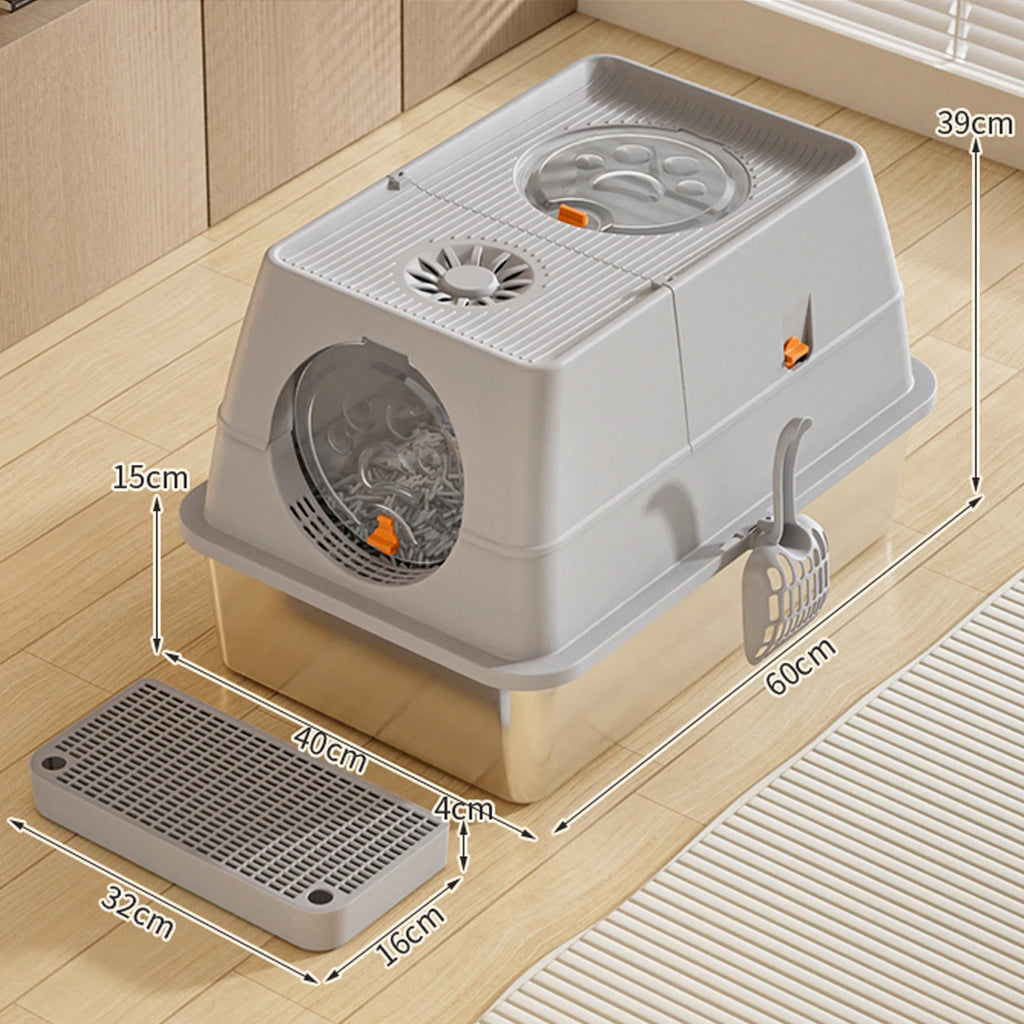 Stainless Steel Litter Box w