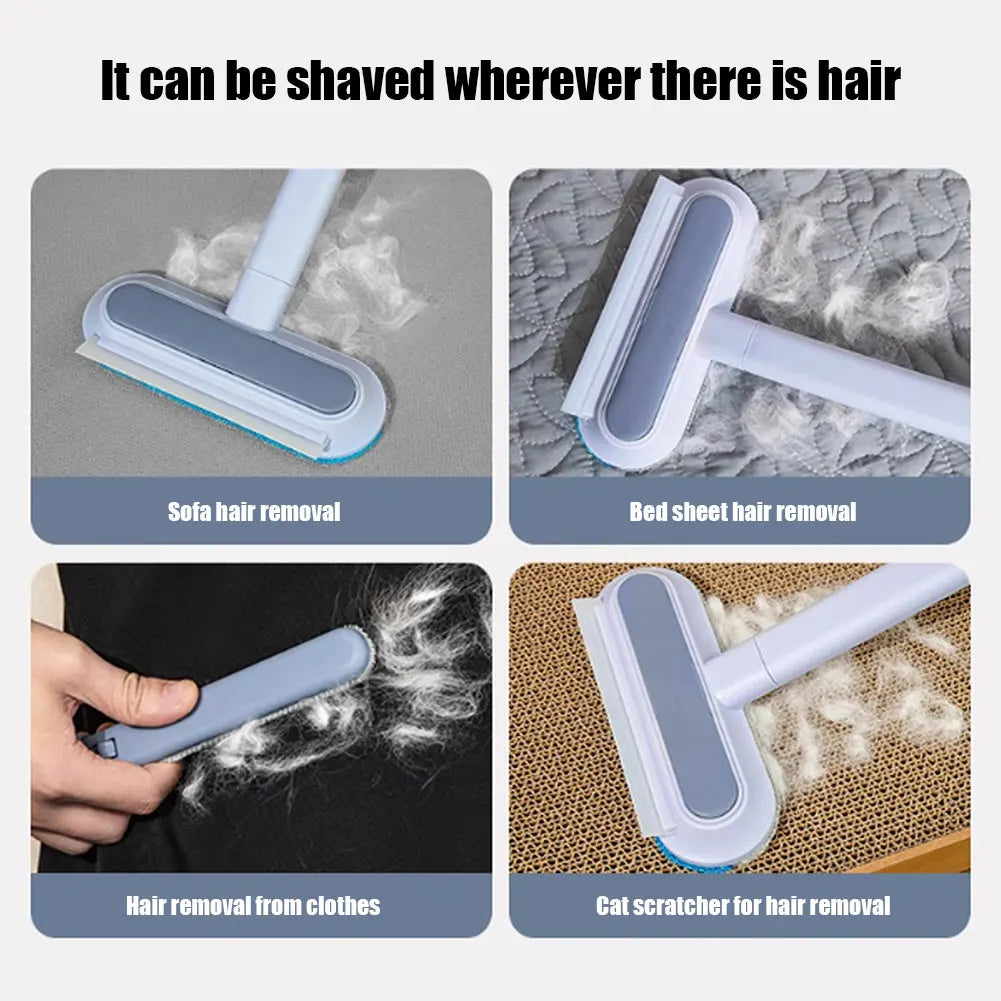 3 in 1 Pet Hair Remover Brush Long Handle