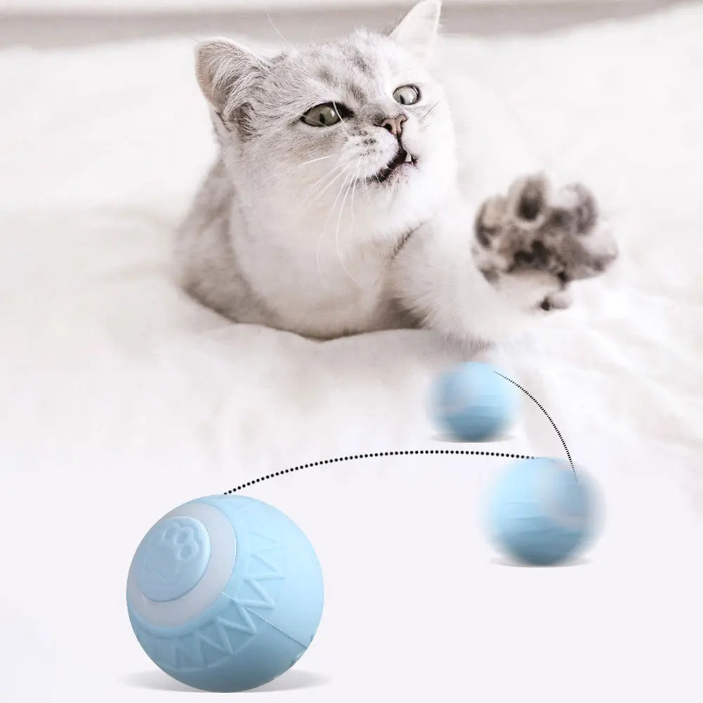1-6pcs Automatic Rolling Ball Interactive Cat