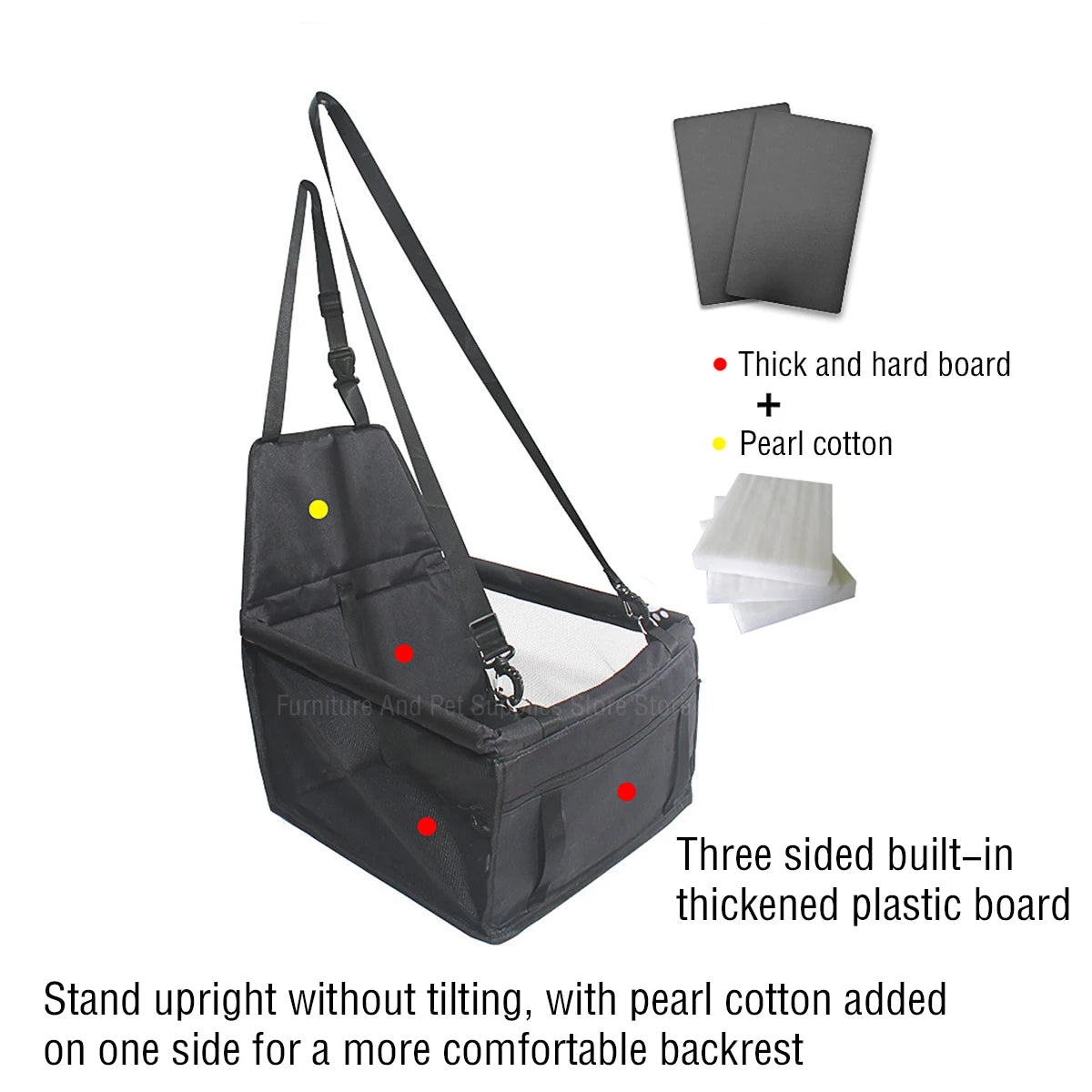 Travel Dog Car Seat Cover Waterproof Pet Dog Carriers Bag Cat Transport Hammock Dog Car Seat Basket for Small Medium Dogs