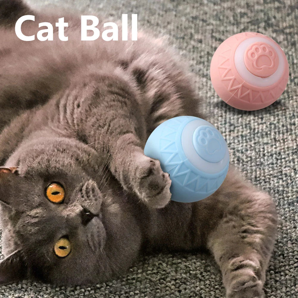 1-6pcs Automatic Rolling Ball Interactive Cat