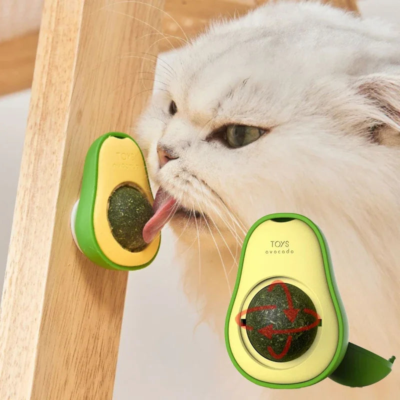 Stick-on Ball Cats Teeth Cleaning Catnip Ball Toys s