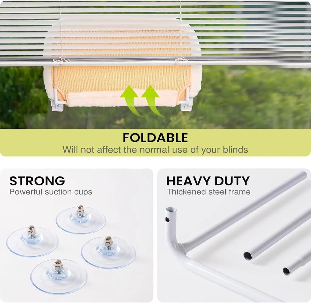 Mewoofun Foldable Cat Window Perch