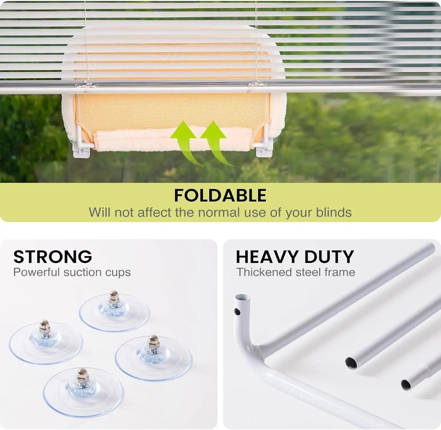 Mewoofun Foldable Cat Window Perch