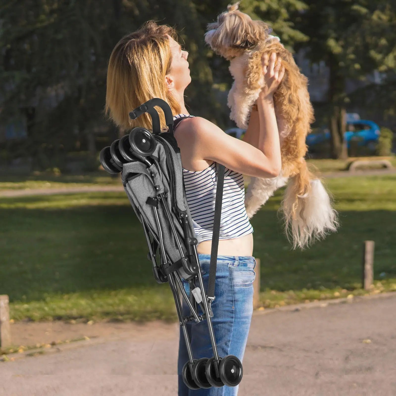 Travel Portable Dog Stroller,