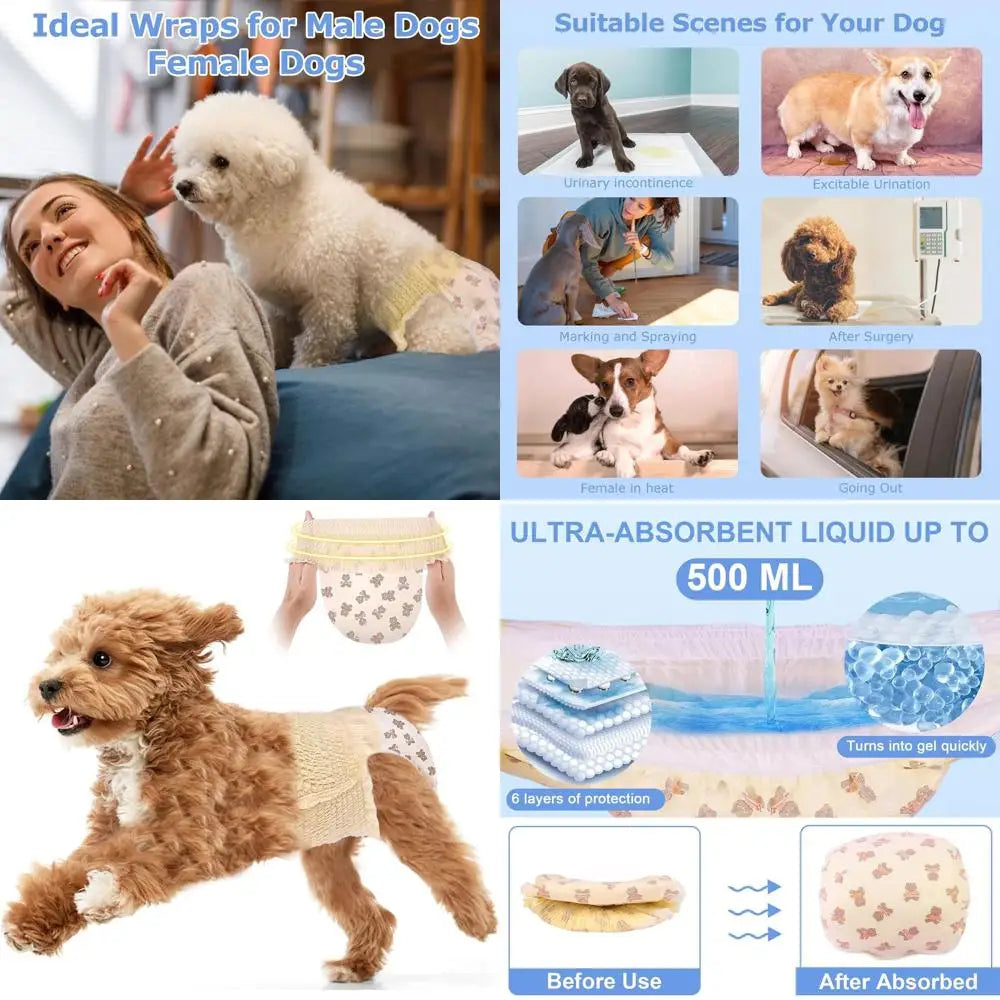 Dog Diapers Female, Disposable DA