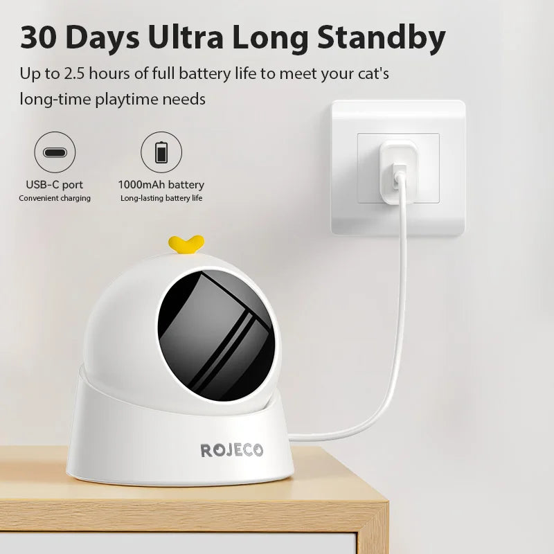 ROJECO Automatic Cat Laser Toy Interactive 360°