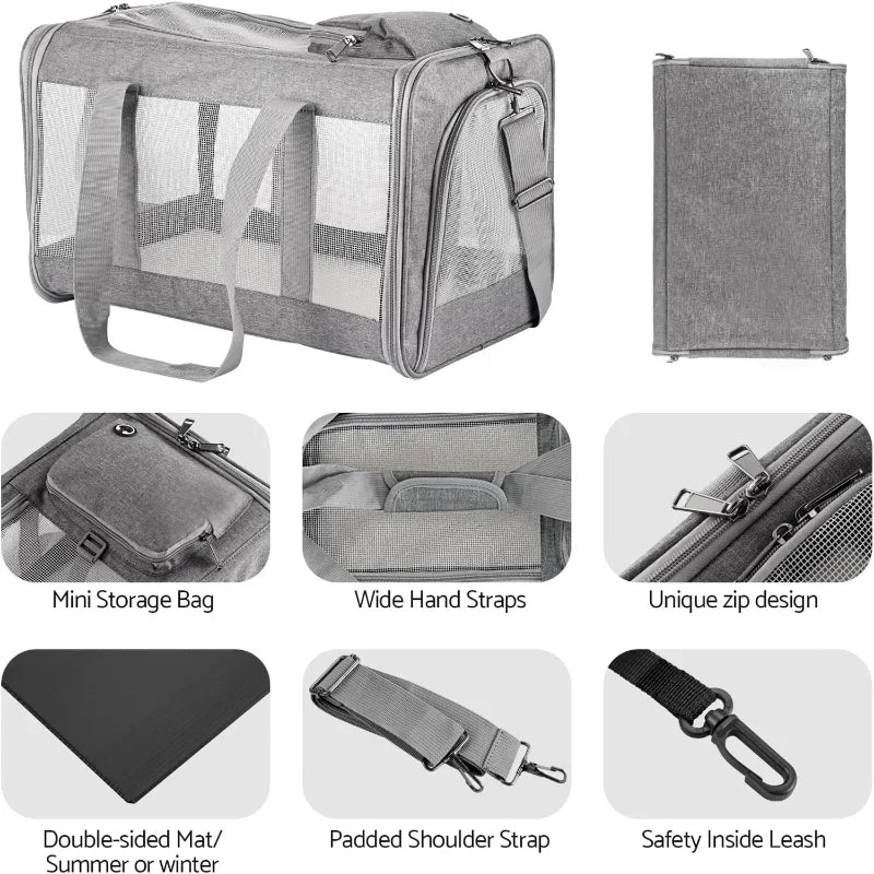 Airline Approved Pet Carrier for Cats Dogs