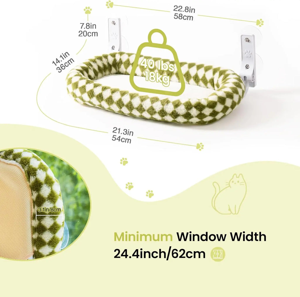 Mewoofun Foldable Cat Window Perch